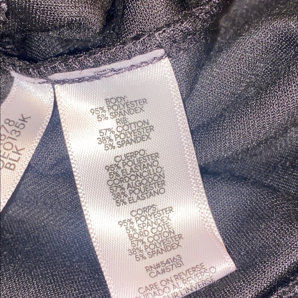 EUC CALVIN KLEIN Black Velour Zip Up Hoodie L - Picture 7 of 8